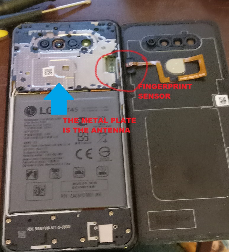 inside of phone